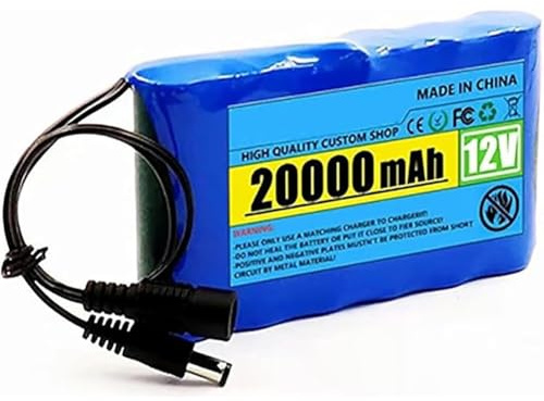 12V 20000Mah 3S2P Lithium Battery,Built-in BMS Protection Board,Rechargeable Lithium-Ion Battery,With Charger(XT60)