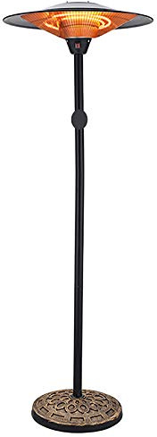 Patio Heater Patio Heater - Outdoor Electric Heater 3 Adjustable Power Level Freestanding Outdoor Infrared Heater Portable Heater, for Patio,Courtyard,Garage Use
