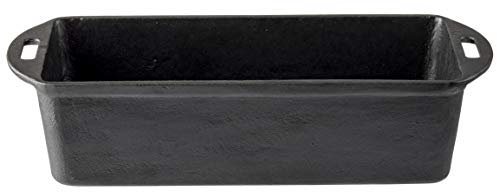 Tablecraft Moule à pain rectangulaire en fonte, 25,7 x 13,3 x 7,3 cm (30,5 cm de long avec poignées)