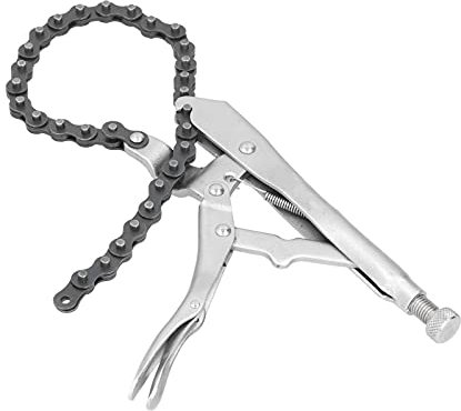 Feststell-Kettenspannzange Einstellbarer Schraubstockgriff Kettenschlüssel Kettenschraubstock-Spannwerkzeug, starke Pinzette