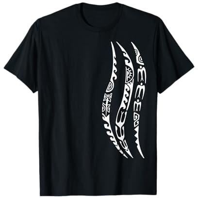 Wellen Muster Symbol Haka Kultur Maori Tribal Neuseeland T-Shirt