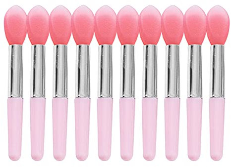 10pcs Silicone Lip Brush Set Lipstick Lip Gloss Applicator Brushes Mini Lip Care Makeup Brushes For Women Girls Lip Gloss Applicator
