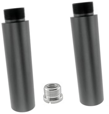 Abaodam Mikrofonverlängerung Tragbar und Installieren 3 Stück aus Aluminiumlegierung mit Schraube 5/8 für Mikrofonständer und Tischmikrofone