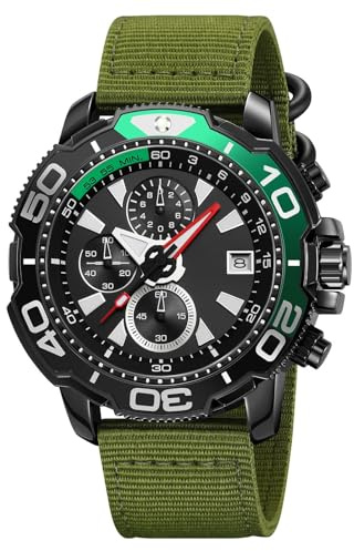 Herren-Armbanduhr, wasserdicht, Militär-Uhren für Herren, Sportuhr, mit Kalender und leuchtendem Zeiger