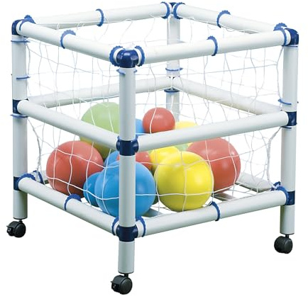 Italveneta Didattica- Contenitore Porta Palloni Contenedor para balones Deportivos, Color Blanco. (0137)