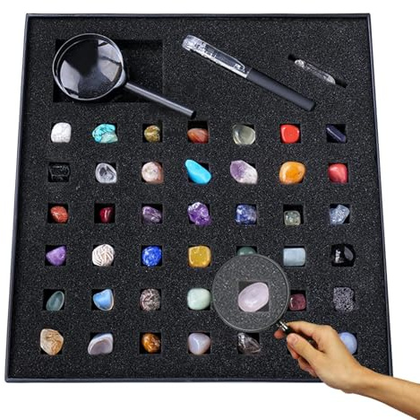 Edelsteine Set Für Kind Edelsteinsammlung Für Kind Steine Und Mineralien Entdecker Set Natürliche Edelsteine Und Kristalle