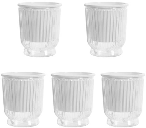 MagiDeal 5X Pots de Plante d'auto-arrosage, Effacer 10.8x12cm