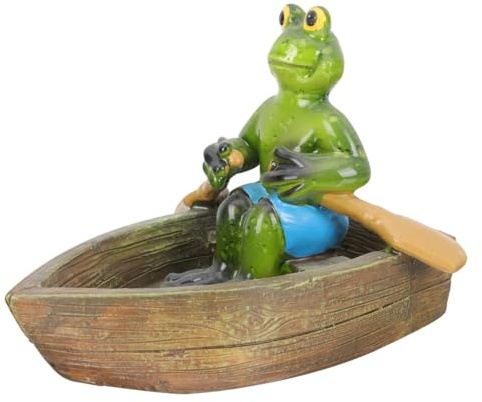JOINPAYA Schwimmende Frösche Figuren Aus Harz 5.51X4.33X3.94 Zoll Teichlandschaft Schmuck Für Gartenteich Wasserpooldekor Outdoor Garten Innenhof