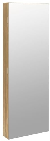 Gecheer Spiegel-Schmuckschrank mit LED-Beleuchtung Wandmontage