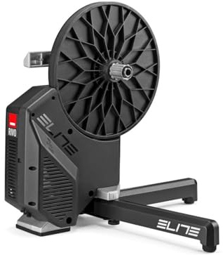 Elite Rivo Smart Trainer à transmission directe – Rouleau de vélo intérieur, précision puissance ±2,5 %, WiFi + Bluetooth, ultra silencieux, compact pliable, compatible Zwift (boîte non incluse)