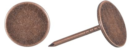 QUARKZMAN Polsternägel Möbel 20 Stück 19x30mm Reißzwecken Heim Rot Bronze | Heftzwecken Sortiment Kohlenstoffstahl Sofa DIY Dekorative Nagelköpfe Nägel