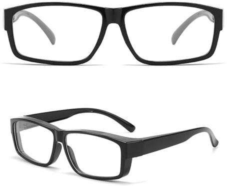 CutitiUU 98% Blaulicht-blockierende Brille,TR90 Anti-Blaulicht Anti-Ermüdungsbrille,Anti Blaulicht Lesebrille Blaues Licht Blockierung,Amber getönte Gaming-Brille für besseren Schlaf (Klar)