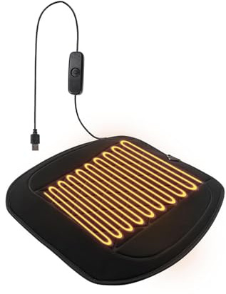 Universal Komfort 𝐬𝐢𝐭𝐳𝐡𝐞𝐢z𝐮𝐧𝐠 Auto Ergonomisch Einfacher Einbau Es ist das wärmste Geschenk für Autofahrer im Winter Passt für die Meisten Autos,A-USB