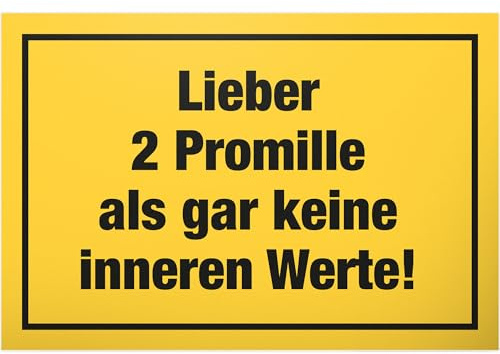 Thank you. 2 Promille Plastic Sign with Saying – Funny Gift for Him – Gift Idea Birthday Gift Men / Boys Party Decoration Accessory Joke Item JGA Accessory Photo Box
