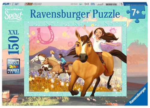 Ravensburger Puzzle Spirit Wild und frei - 150 XXL Teile Puzzle ab 7 Jahre | 150 XXL Teile Spirit Puzzle, Kinderpuzzle ab 7 Jahre, Ravensburger Qualität