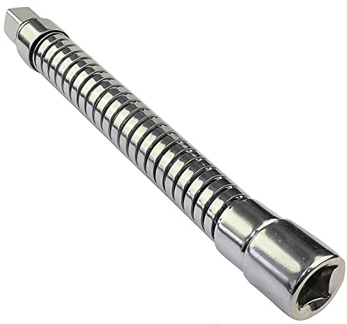 AERZETIX - Rallonge Prolongateur Embout Corps Souple Flexible - 1/2x195mm - pour Clé à Cliquet Douille de Vissage à 4 Pans - en Acier Cr-V