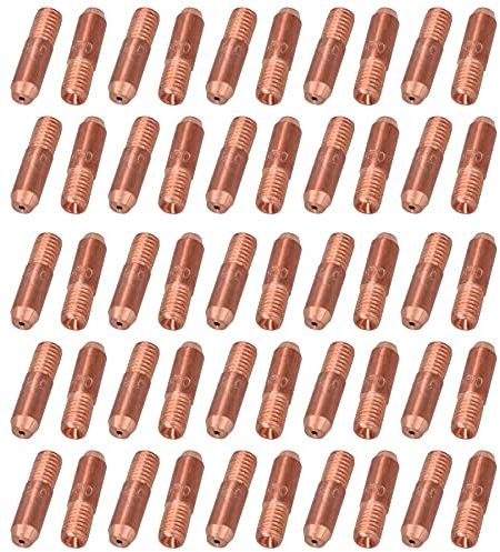 Mini-Kontaktspitzen, 0,8 mm, 50 Stück, Hobby-Schweißbrenner, Schweißer, MIG-Gas, M5-Gewinde