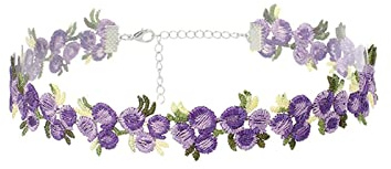 Gualiy Halskette Damen Choker, Halsschmuck Damen Halsband Spitze Blume Gothic Choker Halsband Für Damen 37cm Tattoo Halsband