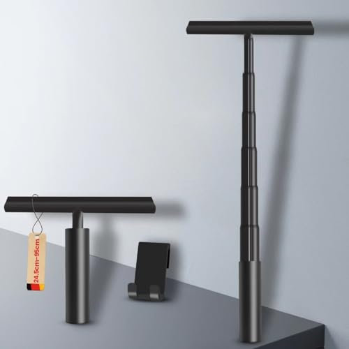 LORESJOY Lavavetri Telescopico, 23.5-95 cm Trgivetro per Doccia Silicone,Lavavetri Estensibile per Pulisci Vetri Finestre e Specchi Interni ed Esterni