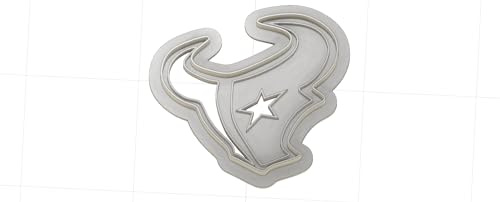 Doughboy's Attic 3D Printed Football Logo With a Bull Head Cookie Cutter