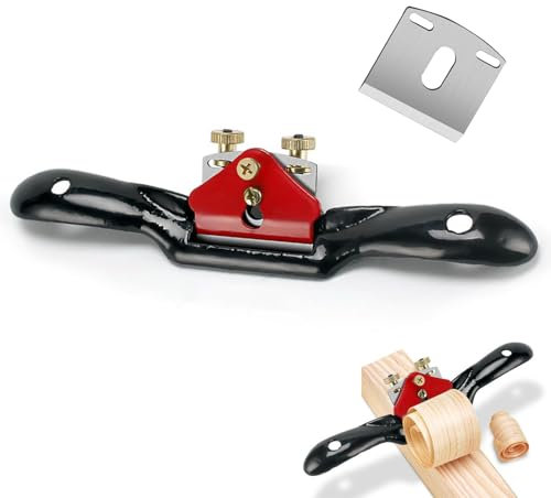 Wood Plane 10-Precision Wood Planer for Doors and Carpentry, Adjustable Wood Cutting Hand Planer Tools and Equipment with Replacement Blades Accessories for Wood Craft Processing DIY Model Making