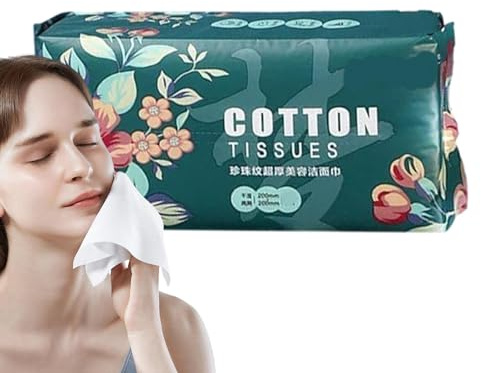 Asciugamano in cotone per il viso, asciugamano di carta ispessito con motivo a perla, grande asciugamano per il viso, asciugamano igienico per il lavaggio del viso, pelle sensibile, struccante