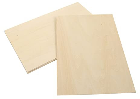 VILLFUL 5stücke Unbehandeltes Balsaholz Sperrholz Für -pyrographie Holzplatten Für Bastelarbeiten Malerei Und Dekoration