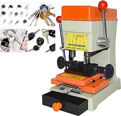 Vertical Key Cutting Machine Cutter Key Copy Duplicating Machine Locksmith Tools Key Cutter, Suitable for Car Keys, Motorcycle Keys, Electric Car Keys, Door Lock Keys