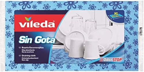 Vileda - Bayeta escurrevajillas (Paquete de 8 unidades) - Microfibra - Toalla de cocina