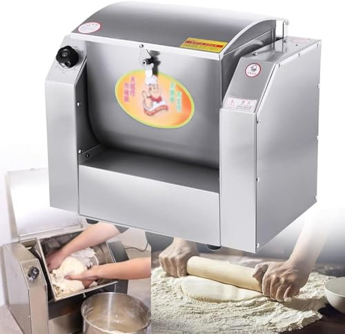 LSBHPPD Commercial Dough Mixer Machine 30KG/50KG/75KG/85KG/h Kneading Capacity Pizza Flour Mixing Machine 1100W/1500W Twisted Mixer for Professional Kitchen Equipment,3kg