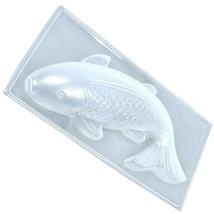 WJnflQN Fish Pastry Mould, Fish Jelly Mould, Carp Cake Mould, Mousse Moulds, Easy Release Mould for Chocolate, Fondant, Candy, , Jelly