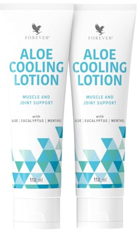 Forever Aloe Cooling Lotion | 43% Aloe Vera, Menthol & MSM | 118 ml | Kühlende, schnell einziehende Pflegelotion mit 43 % Aloe Vera, Menthol, Eukalyptus und MSM – ideal nach Sport und Bewegung.