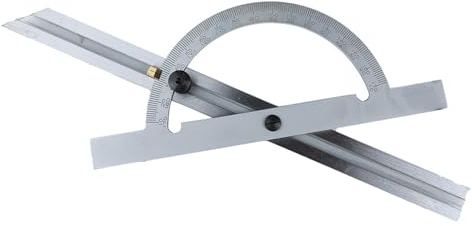 Transportador de acero al carbono, regla de 10 a 170 grados, ángulos ajustables, transportador de carpintería, buscador de herramientas de medición