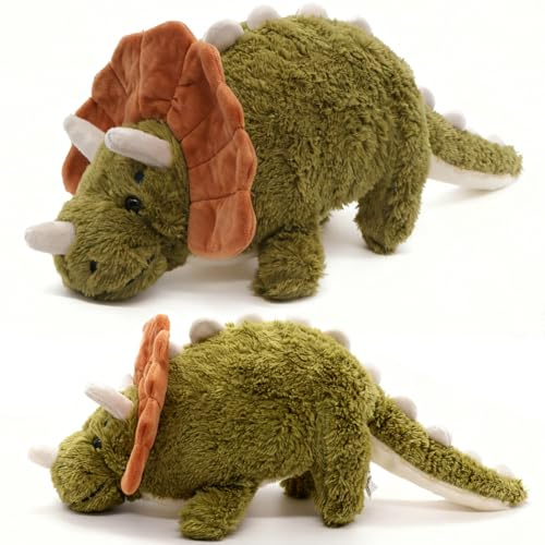 KMFASVX Dinosaurier Kuscheltier, Dinosaurier Plüschtier,Dino Kuscheltier, Dreiecksdrachen Plüsch Cuddle Toys Stofftier Plüschtier Kuscheltier Halloween Weihnachten Geschenke für Kinde - Grün 40cm