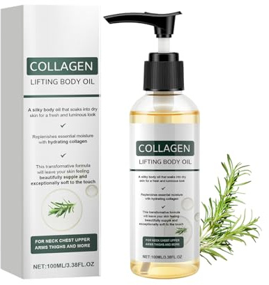 KUIRUNRX® Olio Corpo Rassodante al Collagene, Olio Massaggio Lifting per Braccia, Cosce e Collo, Idrata in Profondità, Riduce le Rughe Sottili, 100ml