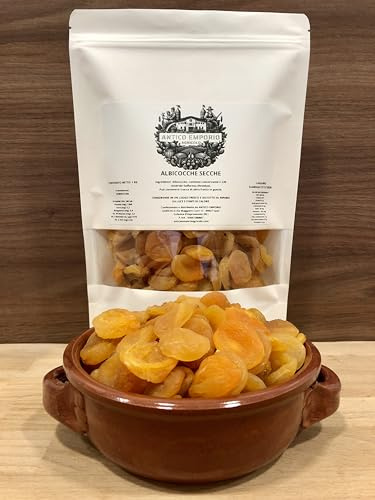 Albicocche Secche al Naturale Denocciolate - Senza Aggiunta di Zuccheri - 1 Kg - PICCOLI BOCCONCINI DI PURA GOLOSITÀ!