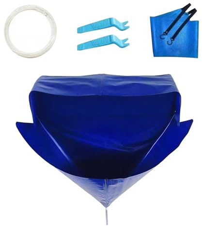 Mini bolso de kit de limpieza dividida, kit de limpieza de aire acondicionado con manguera, deflector y 2 regletas, juego de descarga de CA impermeable para aire acondicionado interior montado