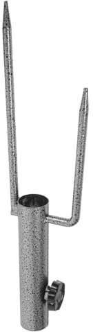 Beavorty Soporte para Sombrilla de Playa Punta de Metal Grueso, Ancla de Sombrilla para Exteriores, Base para Paraguas de Jardín y Césped, Resistente al Viento para Arena y Tierra Suelta