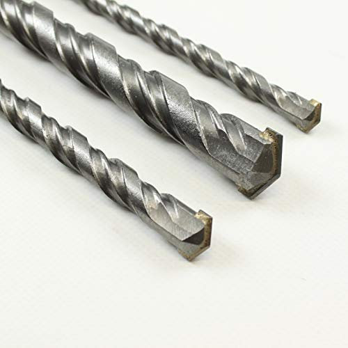 SDS Plus Betonbohrer Set 3 tlg. 12/16/24mm x 1000mm 1m Steinbohrer Hammerbohrer