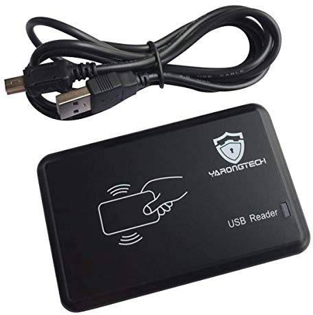 YARONGTECH Lector de Tarjetas RFID USB 13.56MHZ ISO14443A HF 14H Formato de Salida