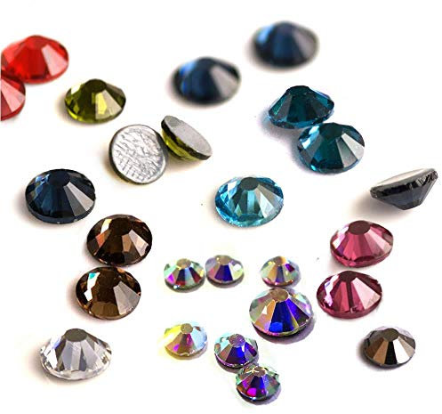 4A Multi-Color SS6-SS30 Cristal Cristal Brillo Diamante de imitación Flatback Hot Fix Piedras del Strass para Costura de Prendas de Vestir Decoretion, Jacinto, SS16 1440pcs
