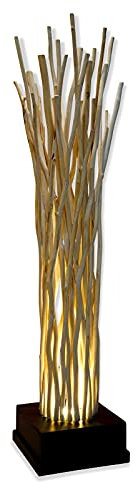 Kinaree Treibholz Stehlampe SAMUI II - 120cm Holz Stehleuchte mit LED Spot - Standleuchte mit Treibholz Ästen