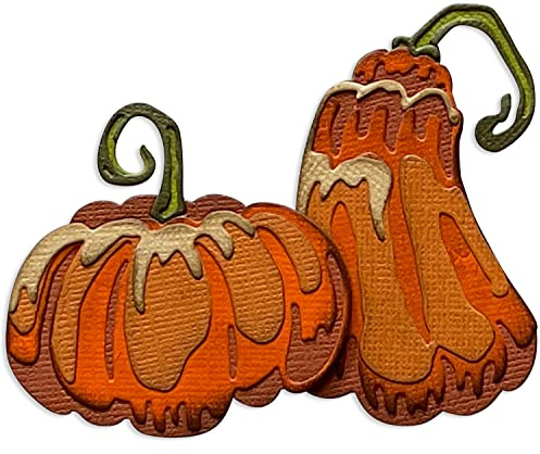 Sizzix Set by Chapter Sizzx Thinlits Stanzschablonen 12PK Pumpkin Duo Colorize von Tim Holtz | 665999 | Kapitel 3 2022, Kunststoff Papier, Multicolour, One Size