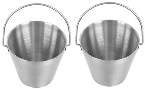 Cabilock 2pezzi Contenitore Per Uova in Acciaio Inox Portauova Maniglia Scatola Per Uova Sode e Semi-sode Tamburo Design Stabile Base Resistente