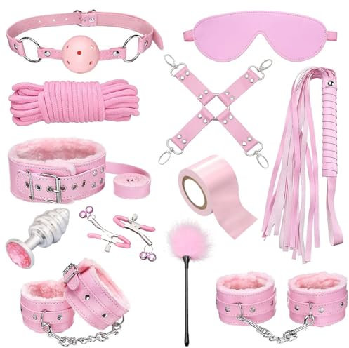 WOLWES Kit Sportivo da Letto 12PCS per Uomo e Donna B61 (Rosa)