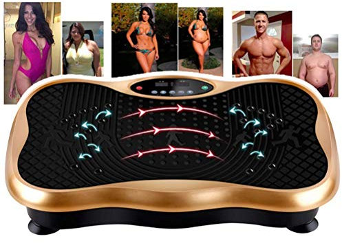 Aioneer Machine d'exercice vibrante Entraîneur de Fitness à Vibrations Massage Shiatsu Muet Vibration réglable Rangement Facile pour la Perte de Poids Tonification du Corps Plaque vibrante Ultra Fine