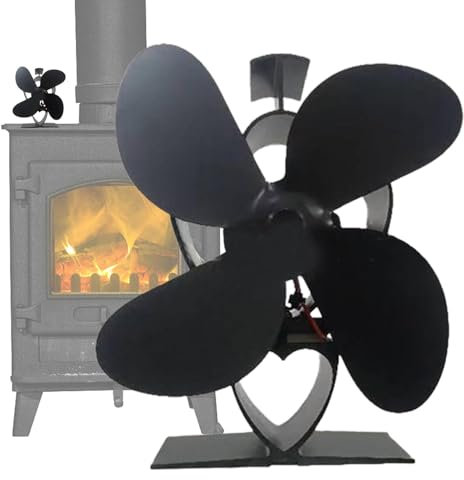 Ventilatore per caminetto alimentato a calore, alimentato a calore, non elettrico, ventilatore a circolazione d'aria calda, ventola termica silenziosa per il freddo, accessori per stufa a legna