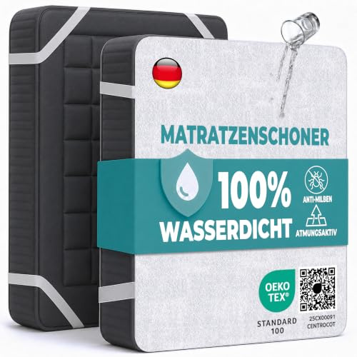 Matratzenschoner 60x120cm wasserdichte Matratzenauflage aus Baumwolle Nässeschutz Inkontinenzunterlage Matratzenbezüg Atmungsaktive Anti-Allergie und Anti Milben für Bett und Matratze Waschbar