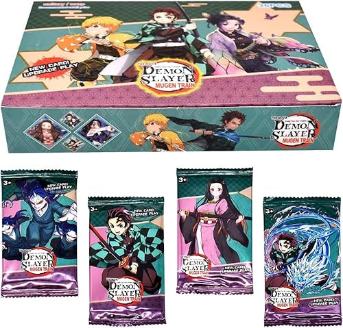Demonnslayer Anime Carte Collezionabili, 252 Pezzi Demonnslayer Carte Anime Carte Bambini Carte Collezionabili Set di Carte da Collezione Giochi di Animes Cards per Fan Bambini Adolescenti e Adulti