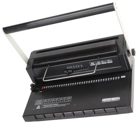 Professioneller Spiralbinder, 12 Blatt, 120 Blatt Locher für Schulen A4, A5, Drahtbindegerät
